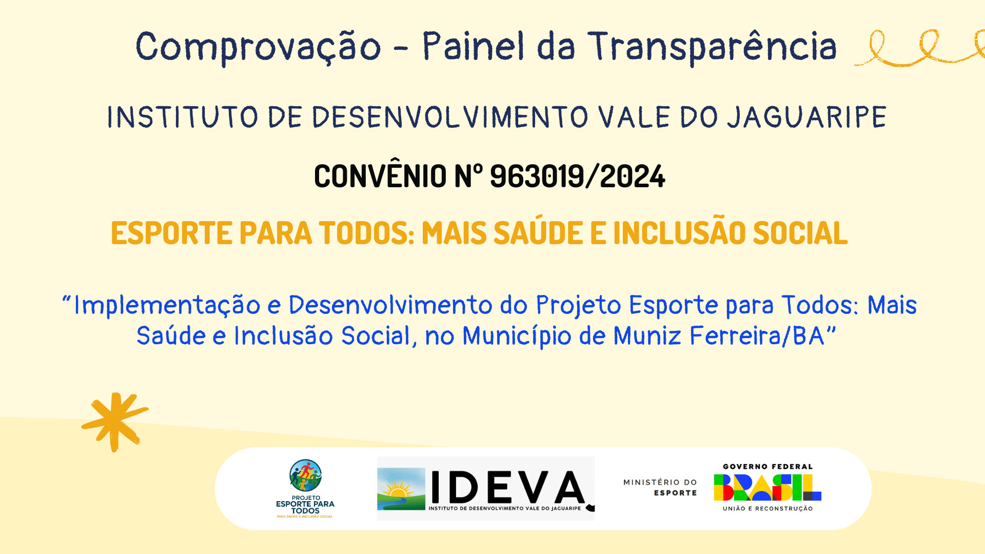 Comprovação – Painel da Transparência